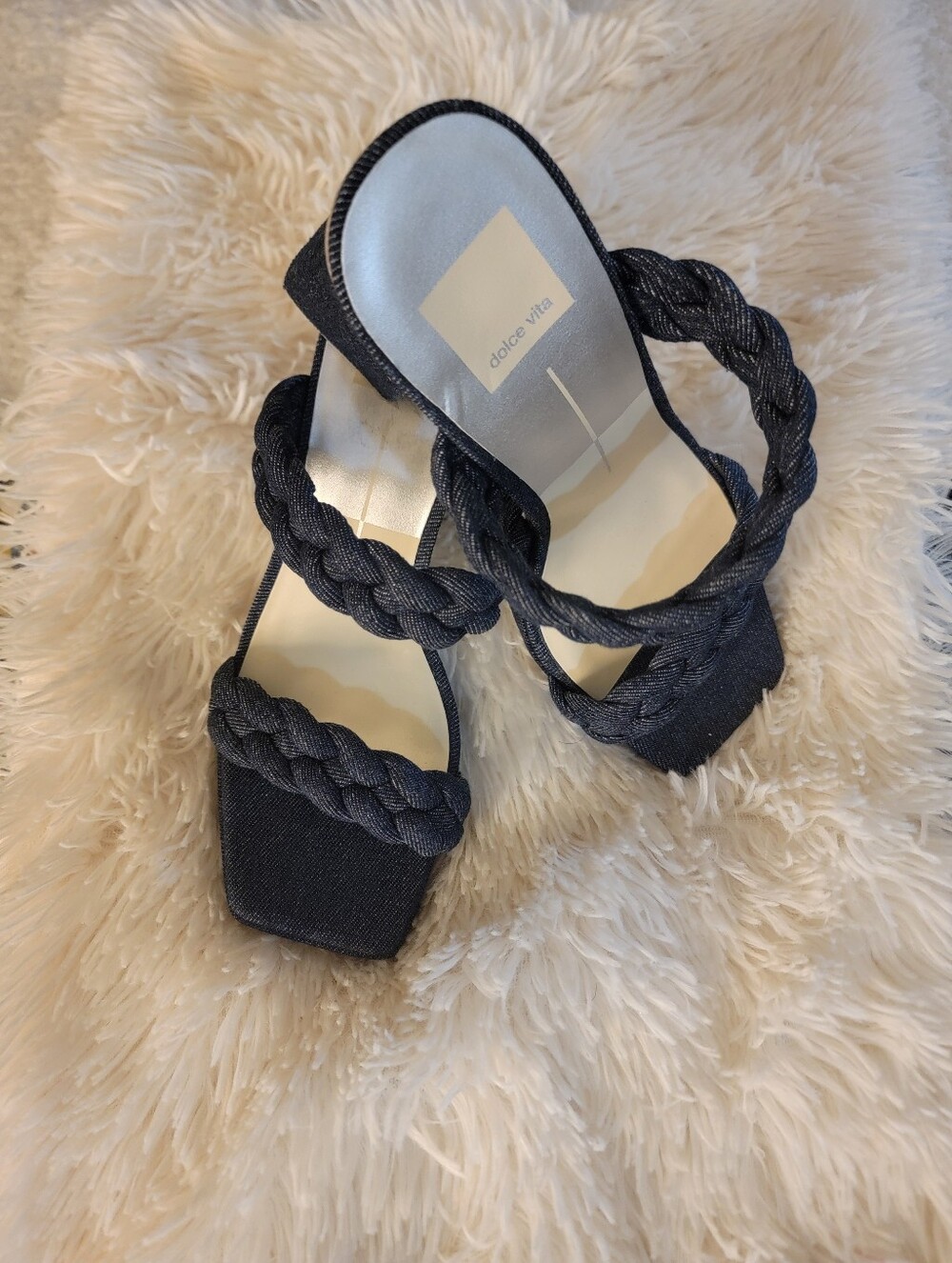 🆕️👡DOLCE VITA ashby heels in Indigo Denim, Sz 8-1/2 - Picture 4 of 8